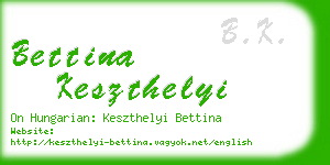 bettina keszthelyi business card